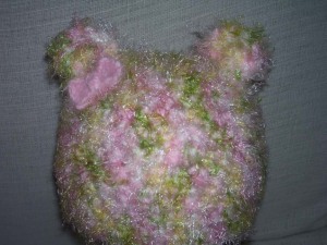 Toddler Bear Hat with Pink Bow